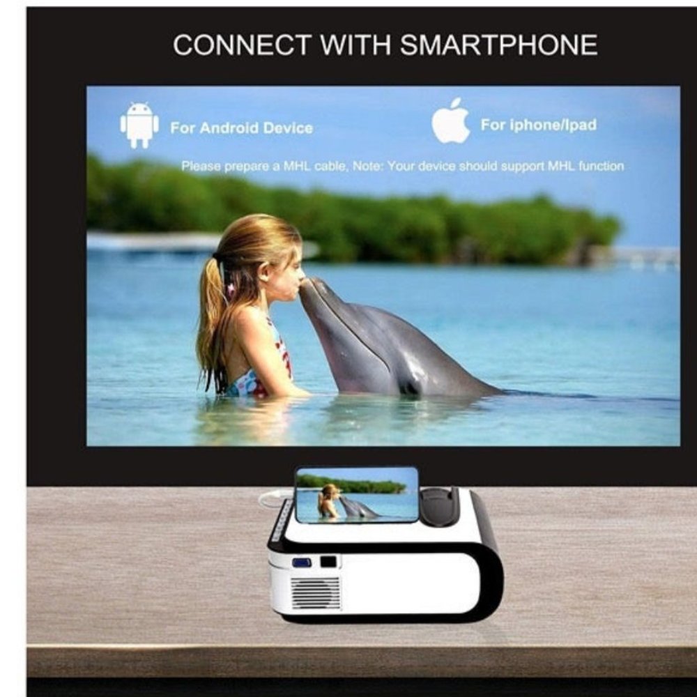 4600 Lumen Mini Projector - Picture 7 of 8